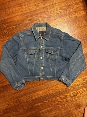 Vintage Y2K Ralph Lauren Dark Blue Denim Trucker Jacket